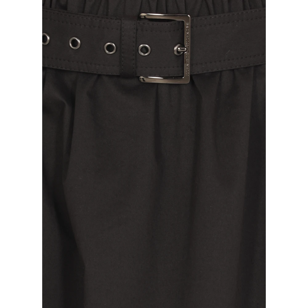BRUNELLO CUCINELLI Zwarte katoenen rok met elastische taille Black Dames
