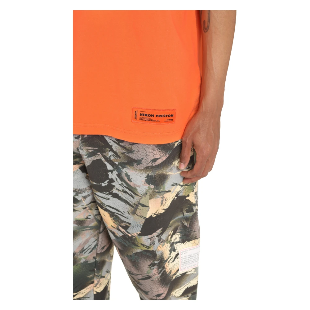 Heron Preston T-shirt met geribde halslijn Multicolor Heren