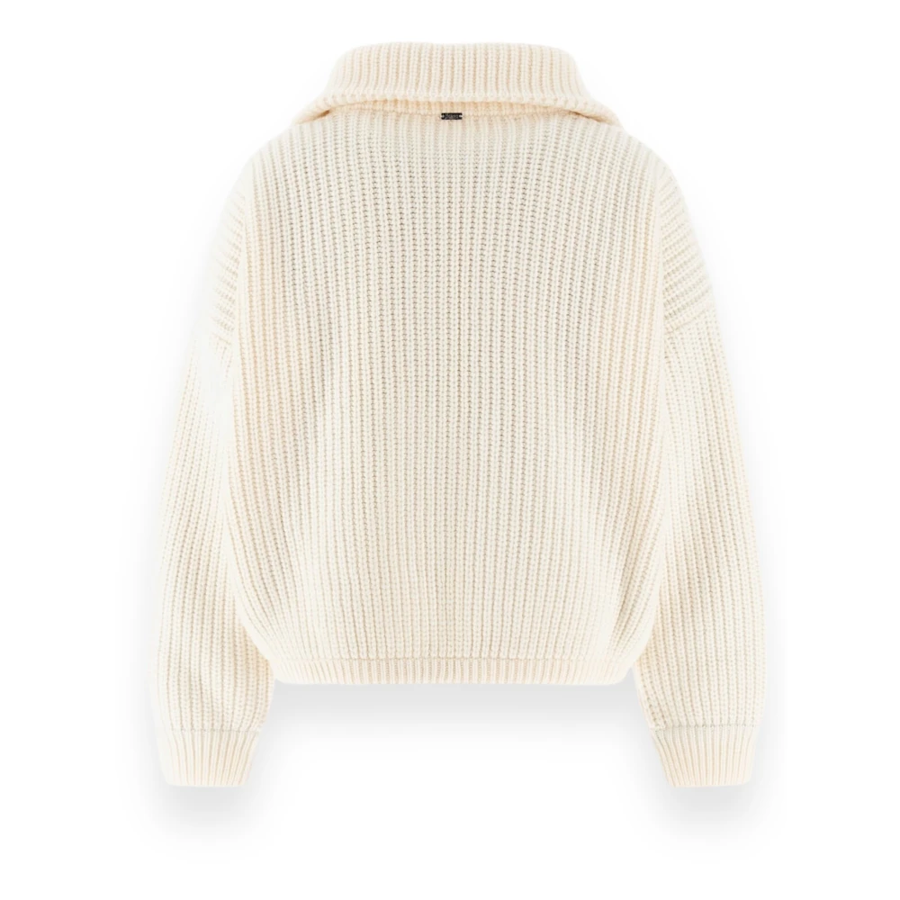 Herno Resort Cardigan Puffer Jas White Dames