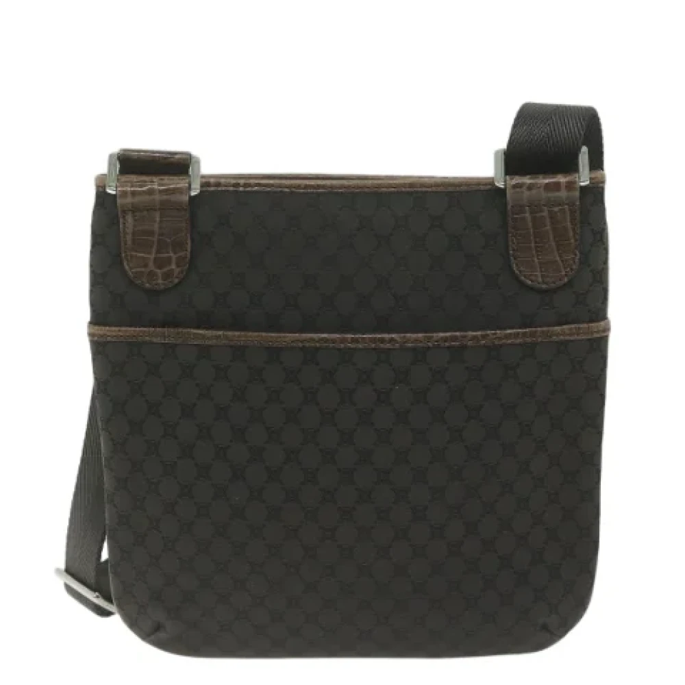 Celine Vintage Pre-owned Canvas shoulder-bags Brown Dames