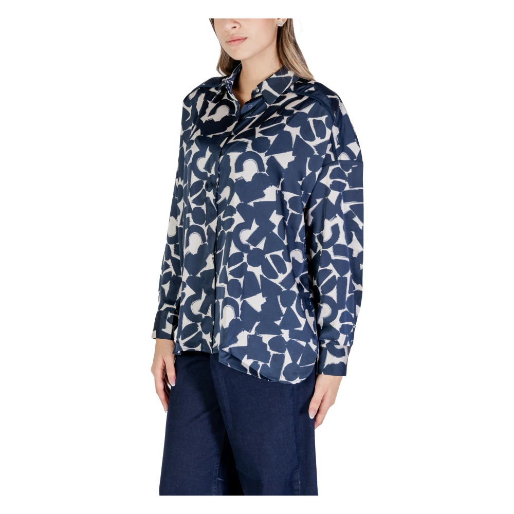 Ichi Herfst Winter Dames Overhemden en Blushes Blue Dames