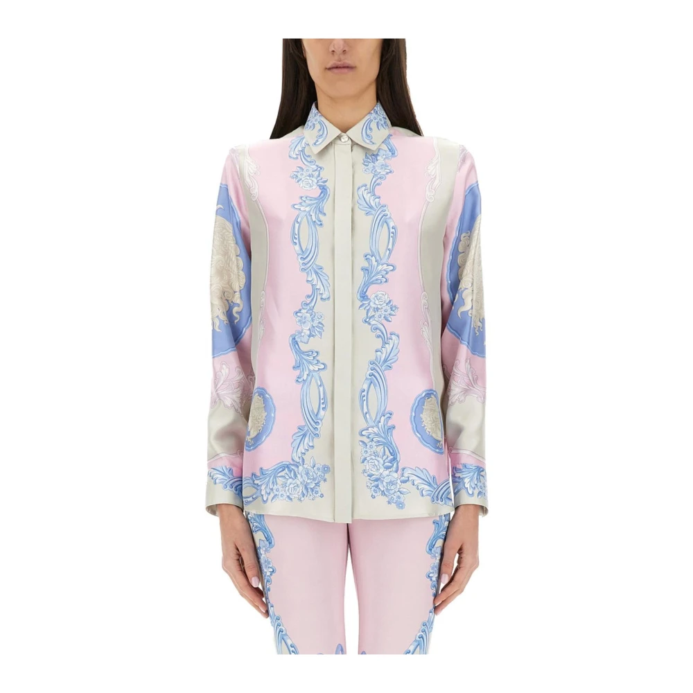 Versace Women's Barocco Print Silk Shirt