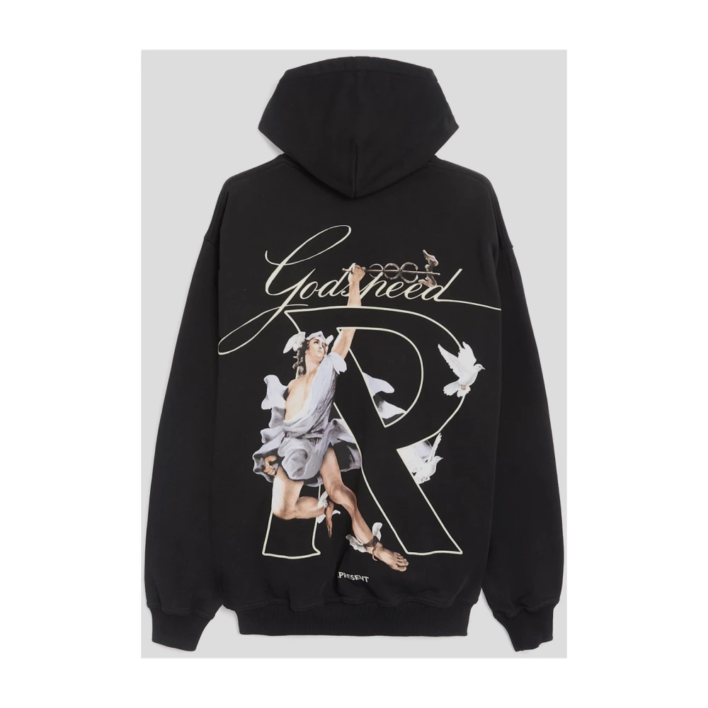 Represent Katoenen Hoodie met Print Black Heren