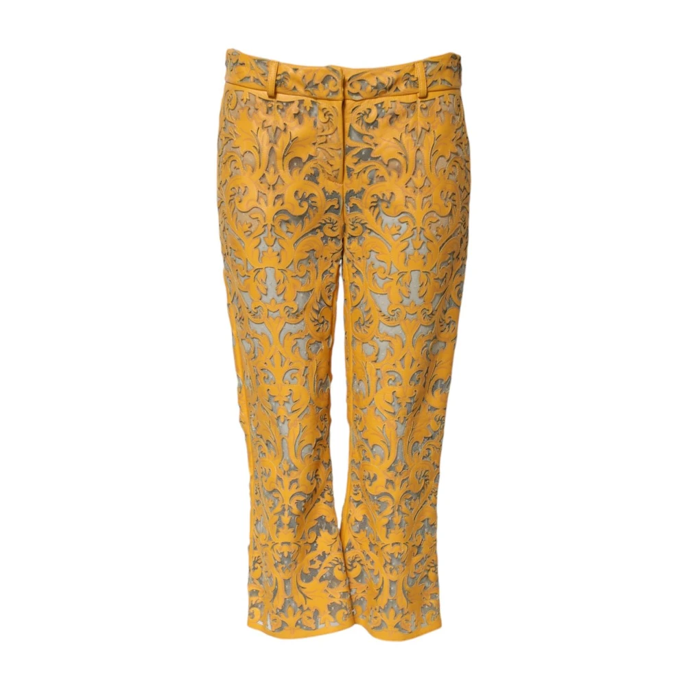 Dolce & Gabbana Donna Giallo Pantaloni, S, New,