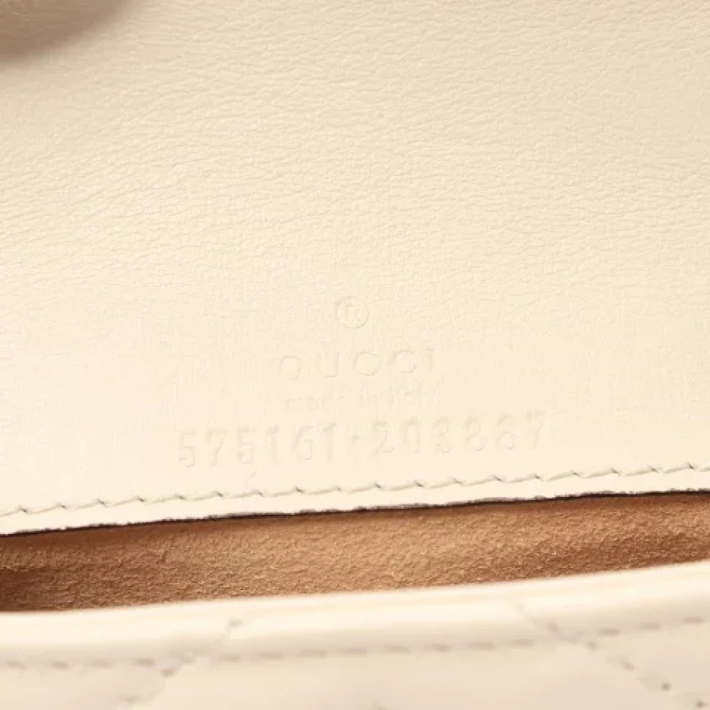 Gucci Vintage Pre-owned Leather gucci-bags White Dames