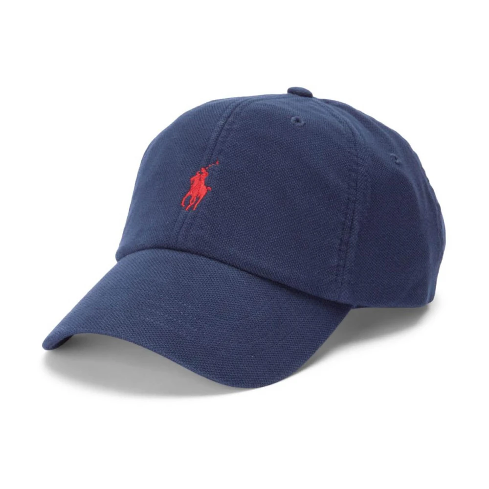 Polo Ralph Lauren Men's Blue Navy Sport Cap With Embroidered Logo