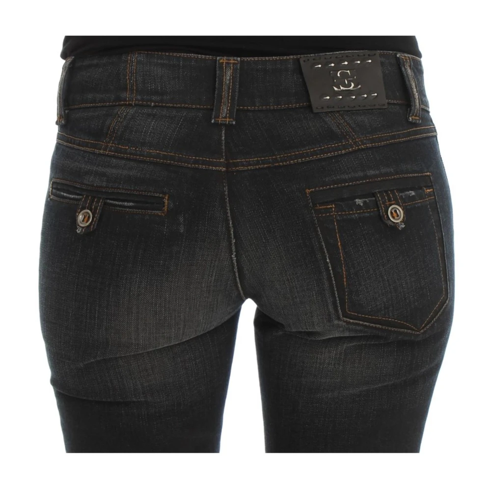 Ermanno Scervino Blauwe Slim Fit Jeans Black Dames