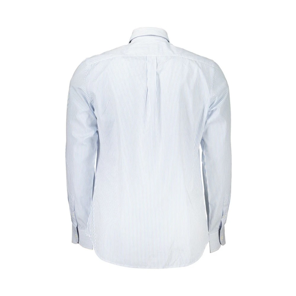 Harmont & Blaine Elegant gestreept button-down overhemd van katoen Blue Heren