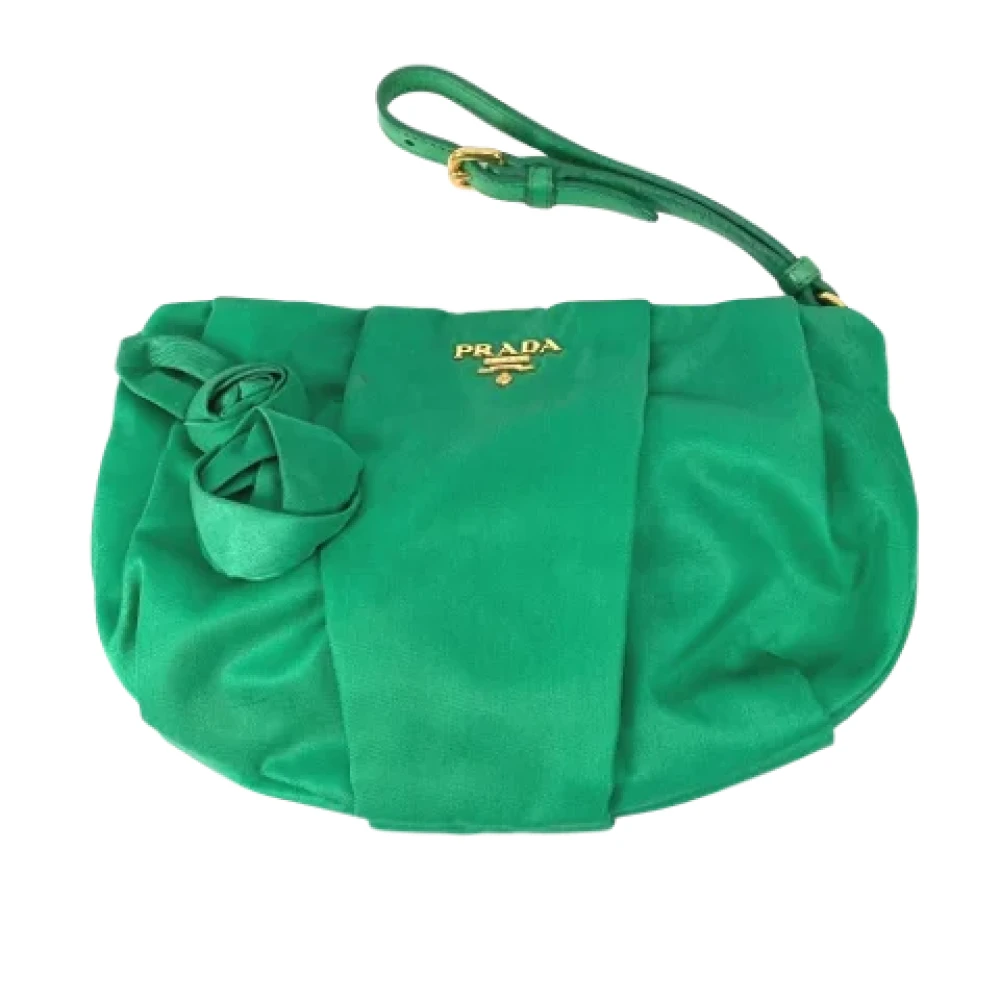 Prada Vintage Pre-owned Fabric prada-bags Green Dames