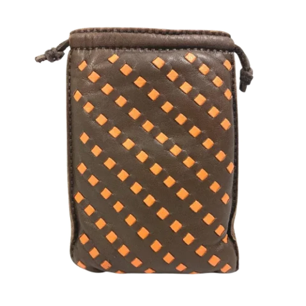 Hermès Vintage Pre-owned Leather pouches Brown Dames