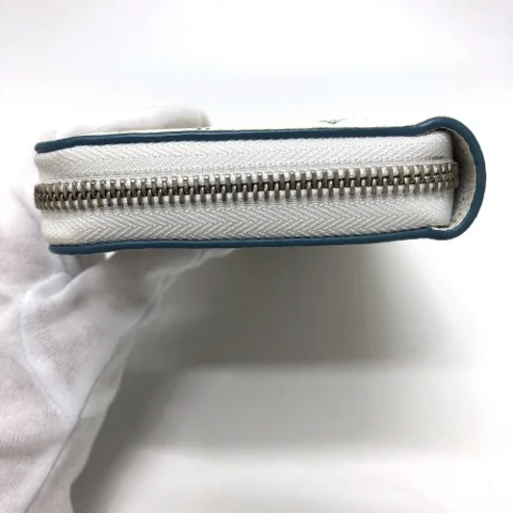 Louis Vuitton Vintage Pre-owned Fabric wallets White Dames