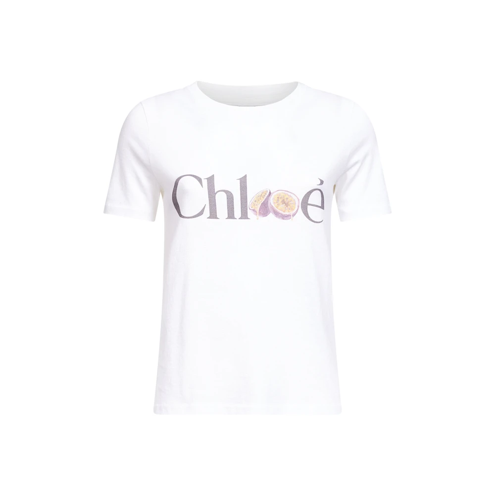 Chloé Women's White T-Shirts, Xs, Chloè T-Shirts And Polos