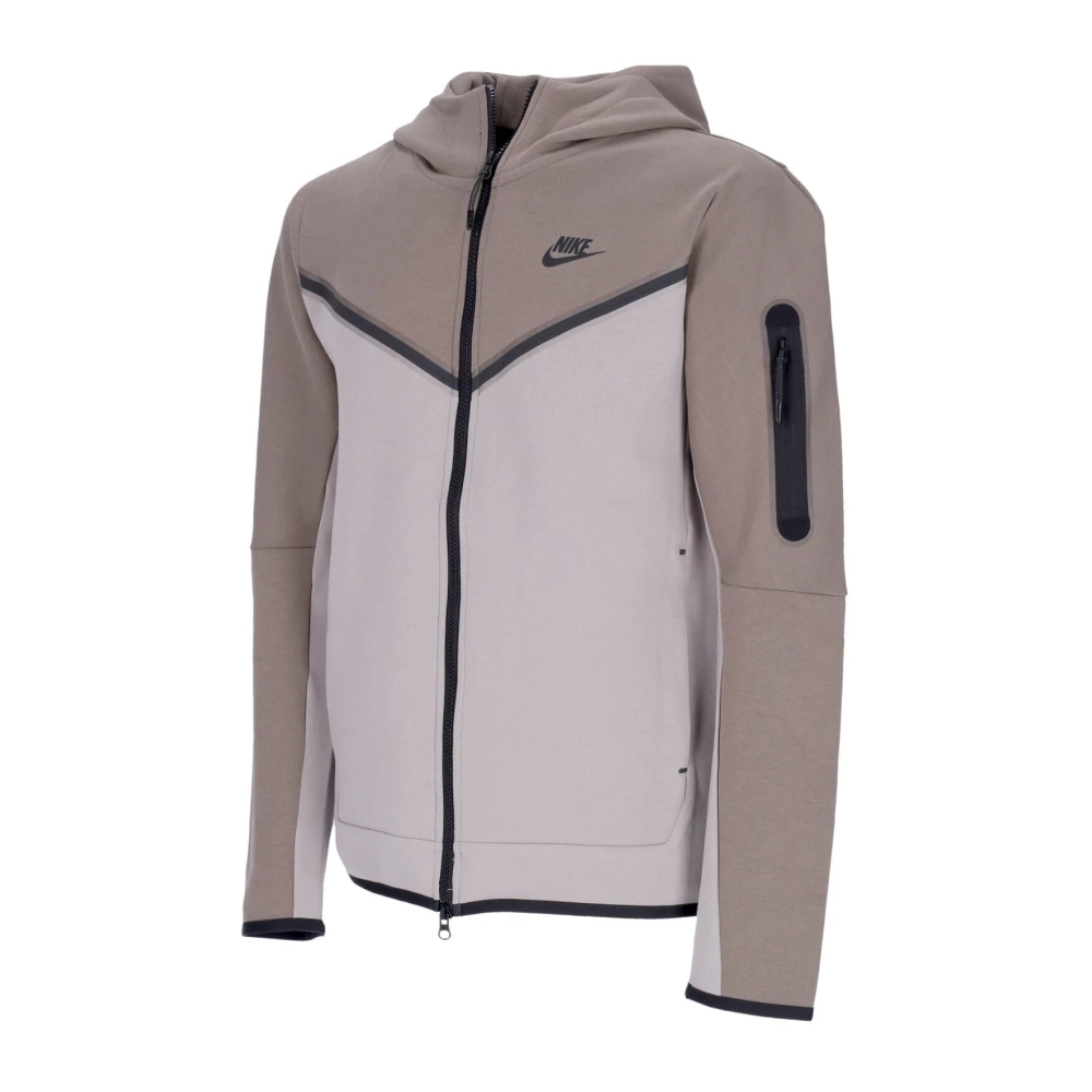 Nike Tech Fleece Full-zip Hoodie Gray Heren