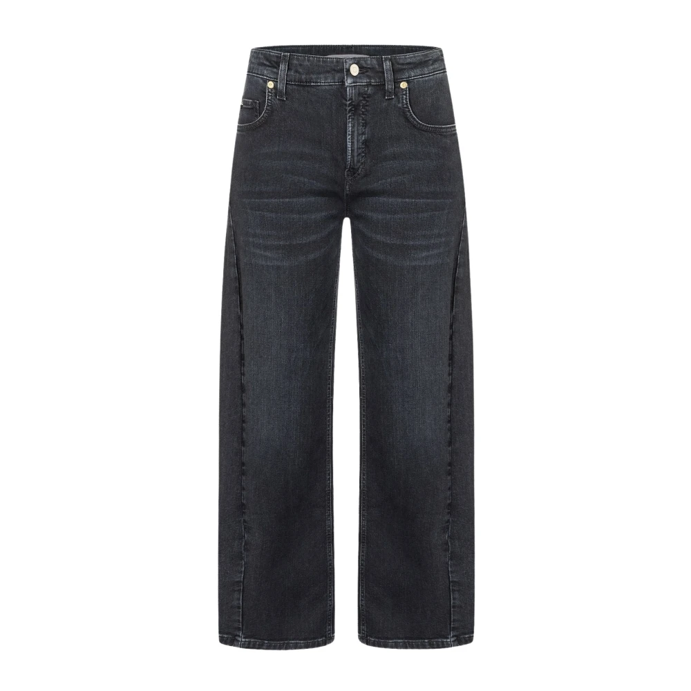 Cambio Women's Black Cropped Jeans