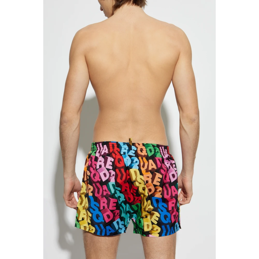 Dsquared2 Zwembroek met logo Multicolor Heren