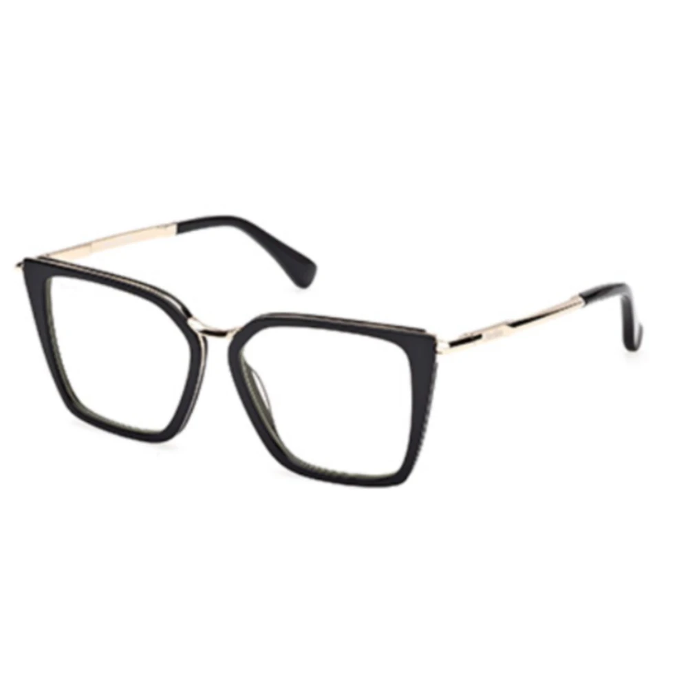 Max Mara Black Glasses, Unisex, 52 Mm, Optical Frame