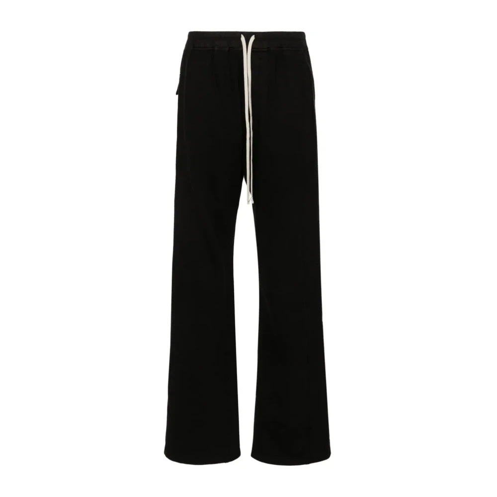 Rick Owens Zwarte broek met drukknoopsluitingen Black Dames