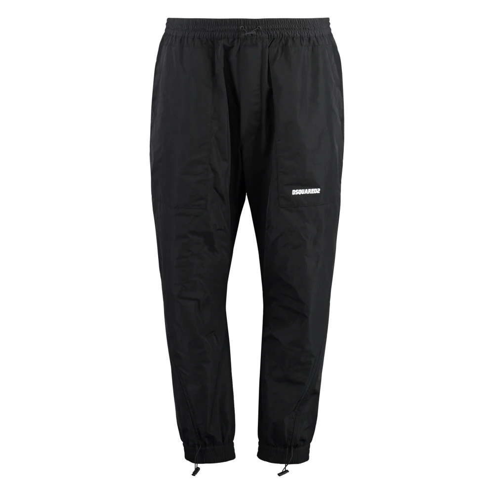 Dsquared2 Polyester Trainingsbroek met Elastische Manchetten Black Heren