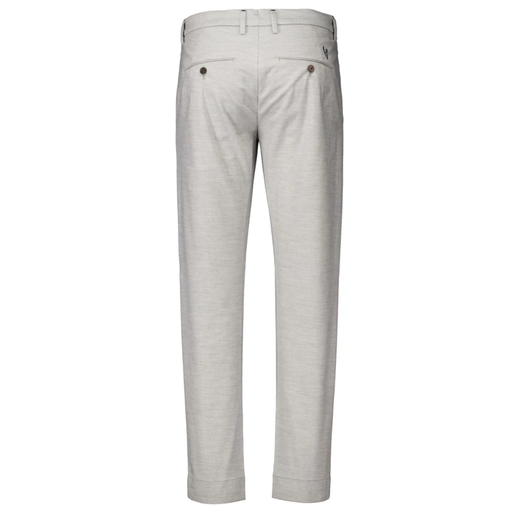 Hand Picked Mantova Chino Lichtgrijze Broek Gray Heren