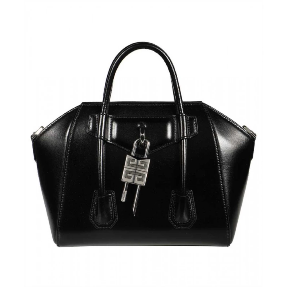 Givenchy Mini Antigona Lock Tote Tas Zwart Dames