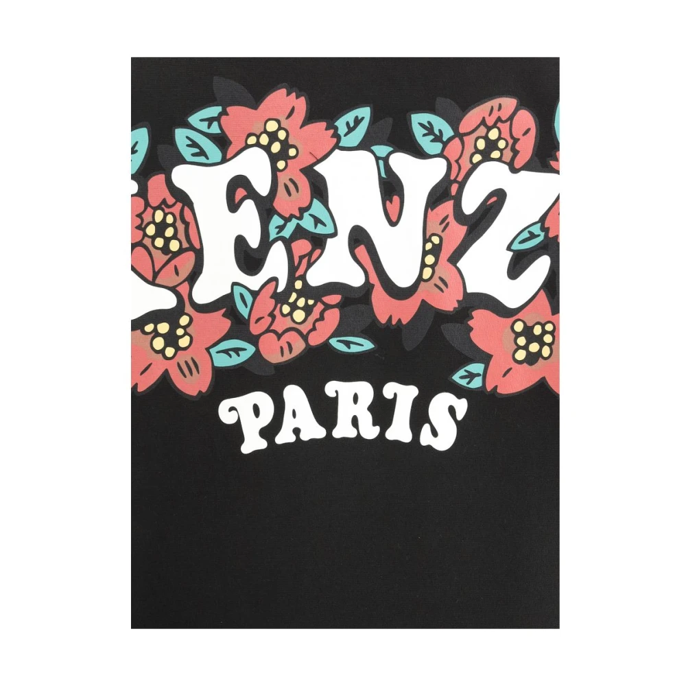 Kenzo Pluche Monogram Sweatshirt Black Dames