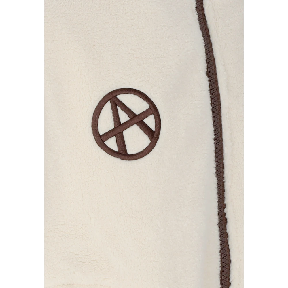Acupuncture Teddybeer Fleecejas Room Beige Heren