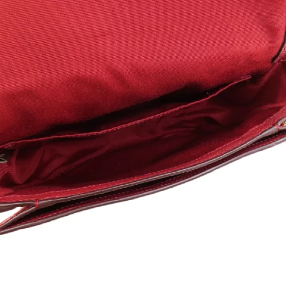 Coach Pre-owned Leather shoulder-bags Red Dames