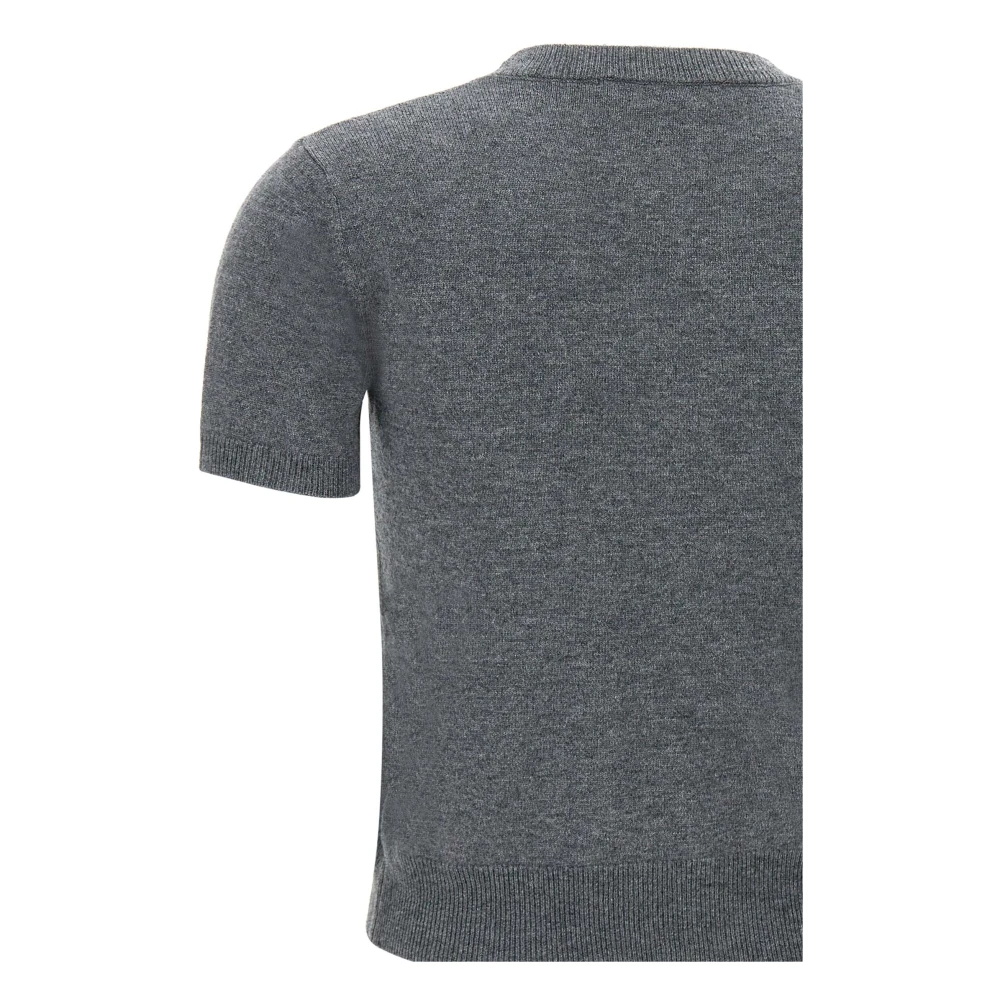 Kaos Wol Kasjmier Trui Rook Grijs Gray Dames