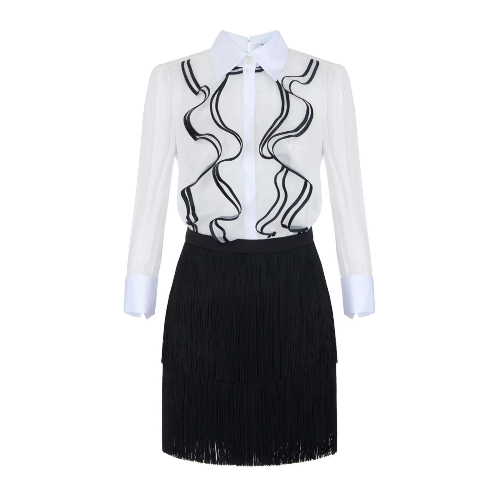 ABITO BIANCO NERO ELISABETTA FRANCHI - Immagine 2
