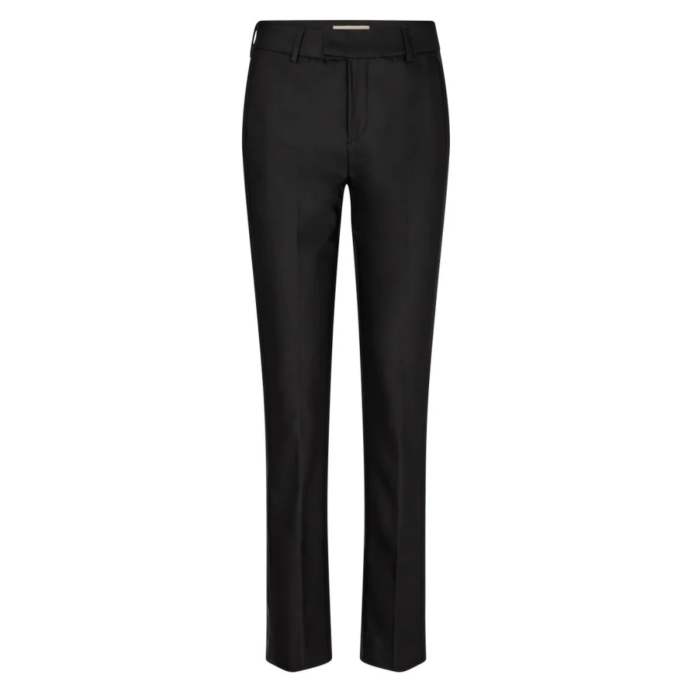 Mos Mosh Women's Black Slim-Fit Trousers, Xl, Stylish Trousers