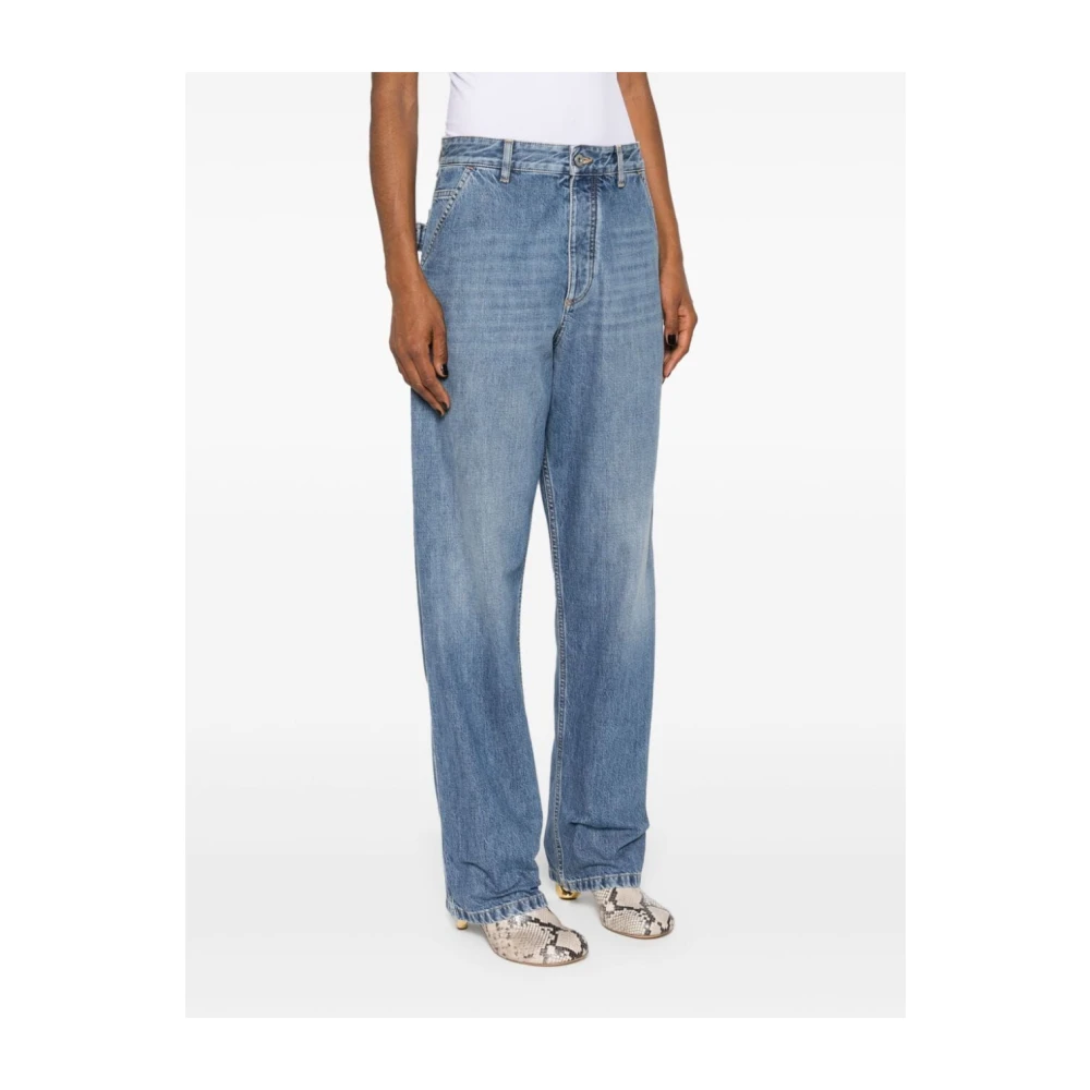 Bottega Veneta Mid Blue Jeans voor Mannen Blue Dames