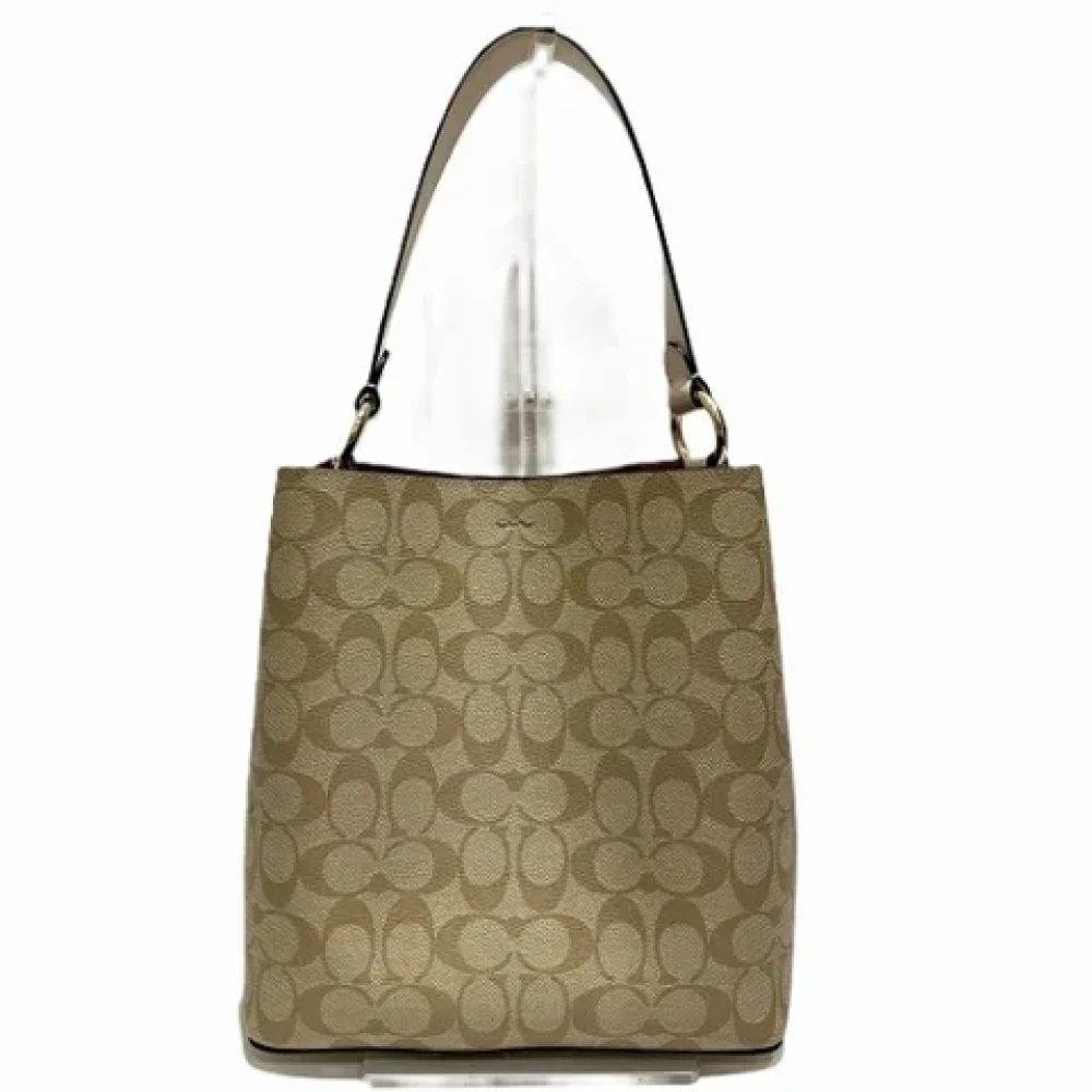 Coach Pre-owned Canvas handbags Beige Dames