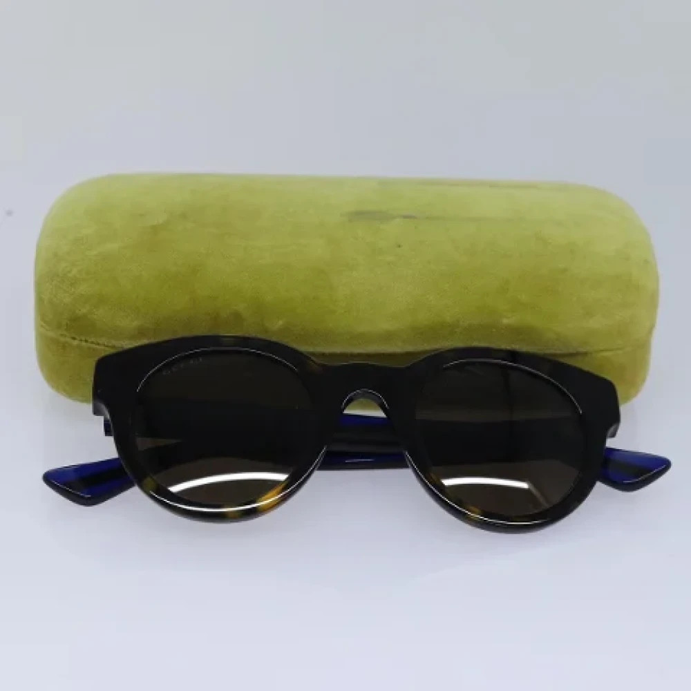 Gucci Vintage Pre-owned Plastic sunglasses Brown Dames
