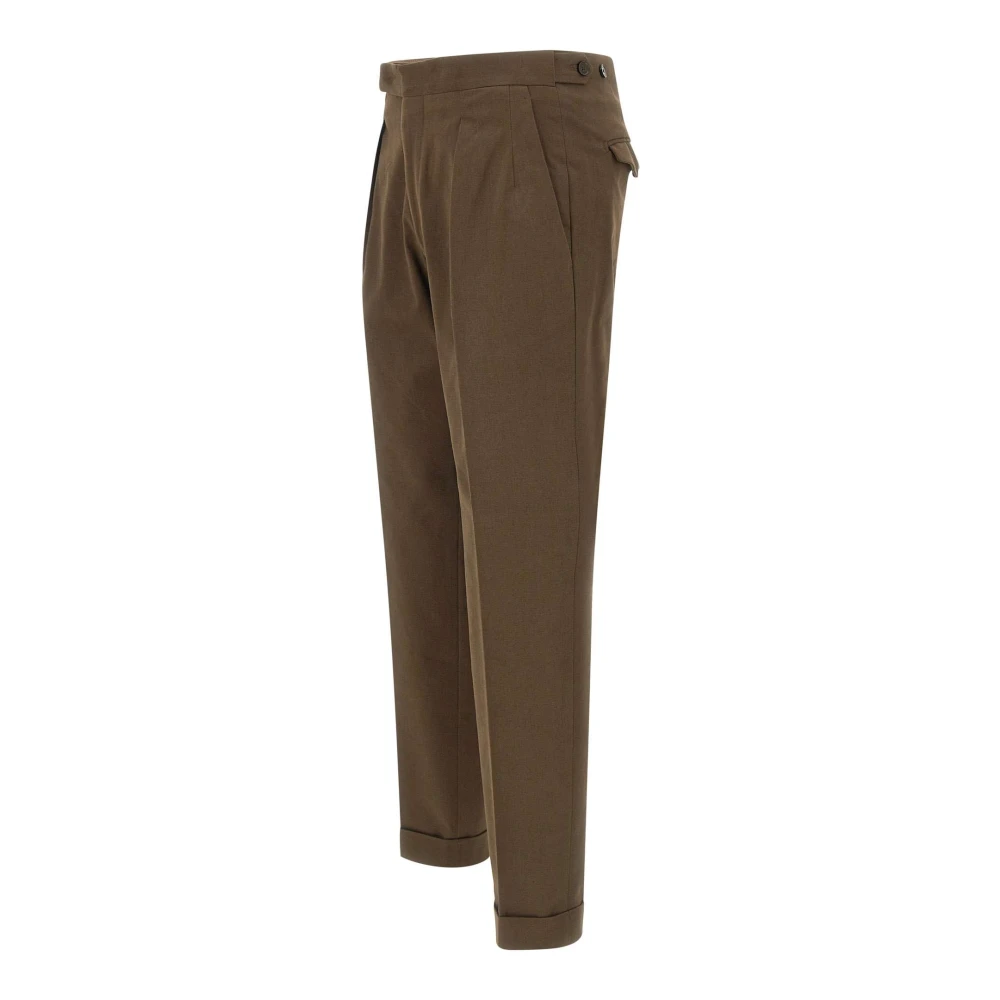 Briglia Heren Gabardine Broek Tabak Brown Heren