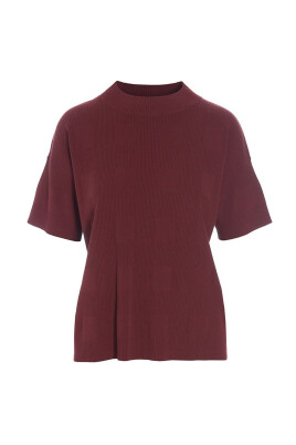 chemisier-tricot-a-manches-courtes-maroon