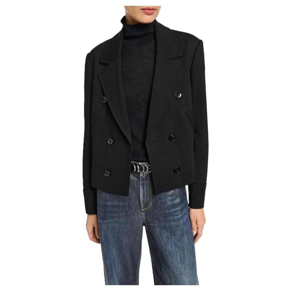 dorothee schumacher Twisted Lightness Boxy Jacket Black Dames