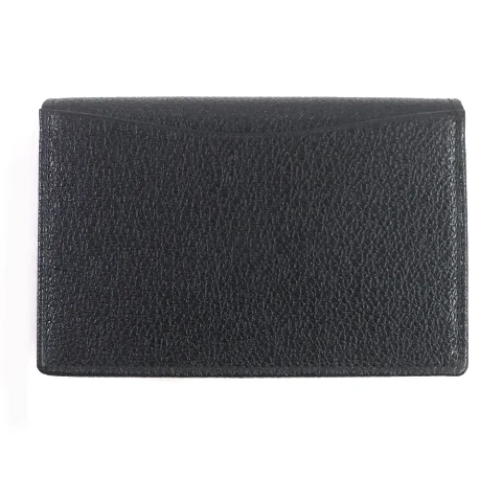Bvlgari Vintage Pre-owned Leather wallets Black Heren