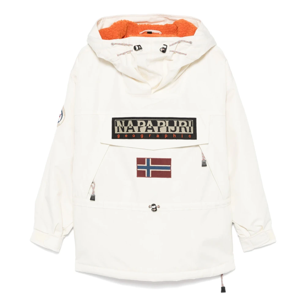 Napapijri Vintage Beige Ademende Skidoo Jas White Heren