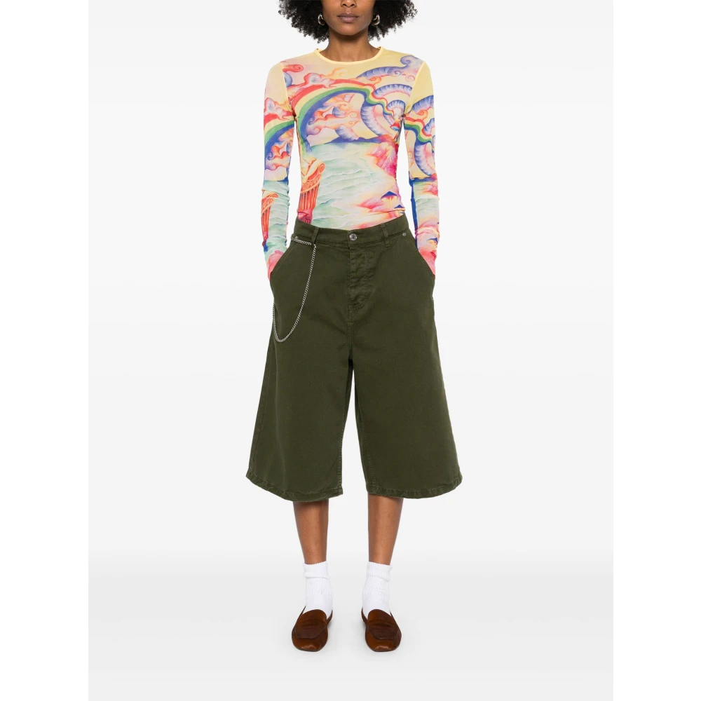 Casablanca MultiColour Crewneck Shirt met Lange Mouwen Multicolor Dames