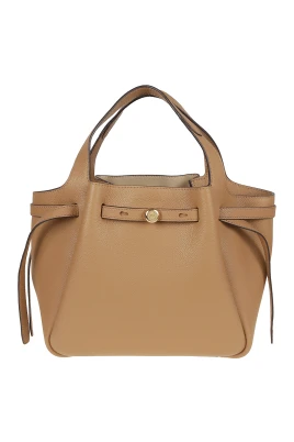 Brun Shopper Väska med Bältdetalj