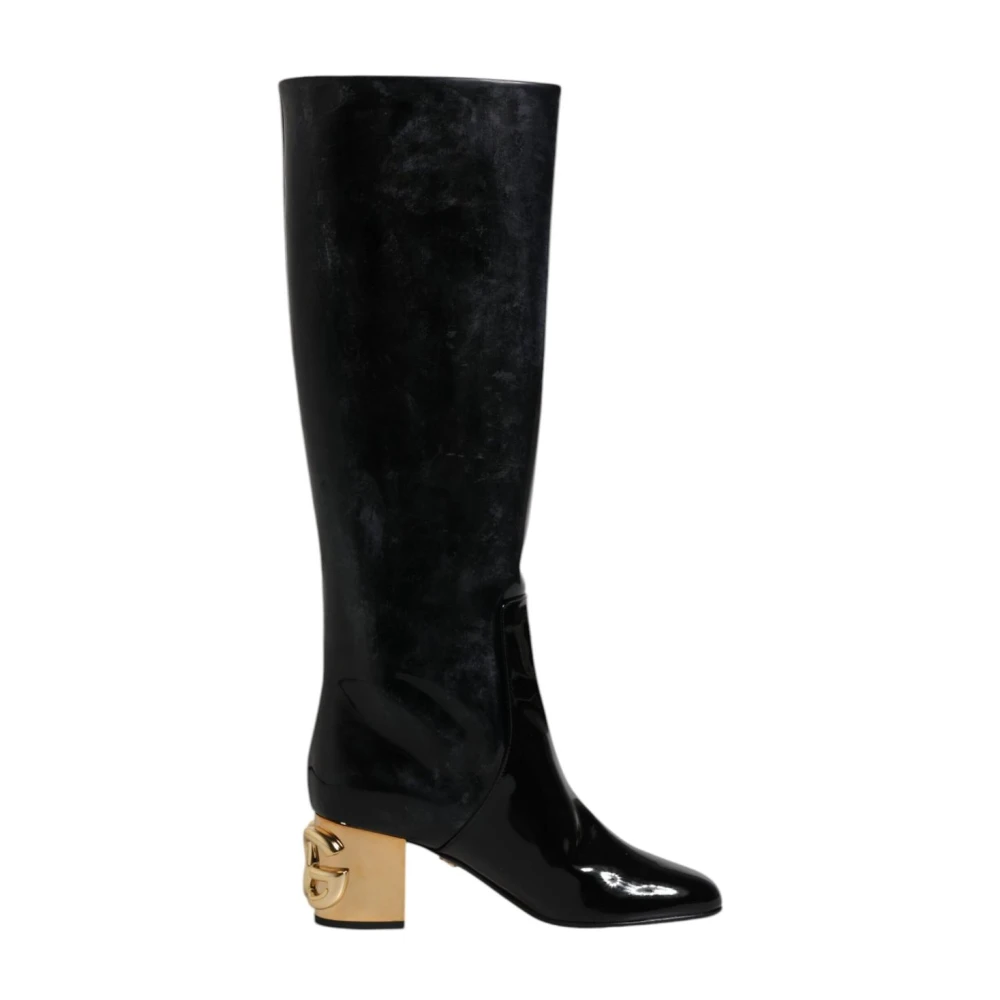 Dolce & Gabbana Women's Black Vally High Boots