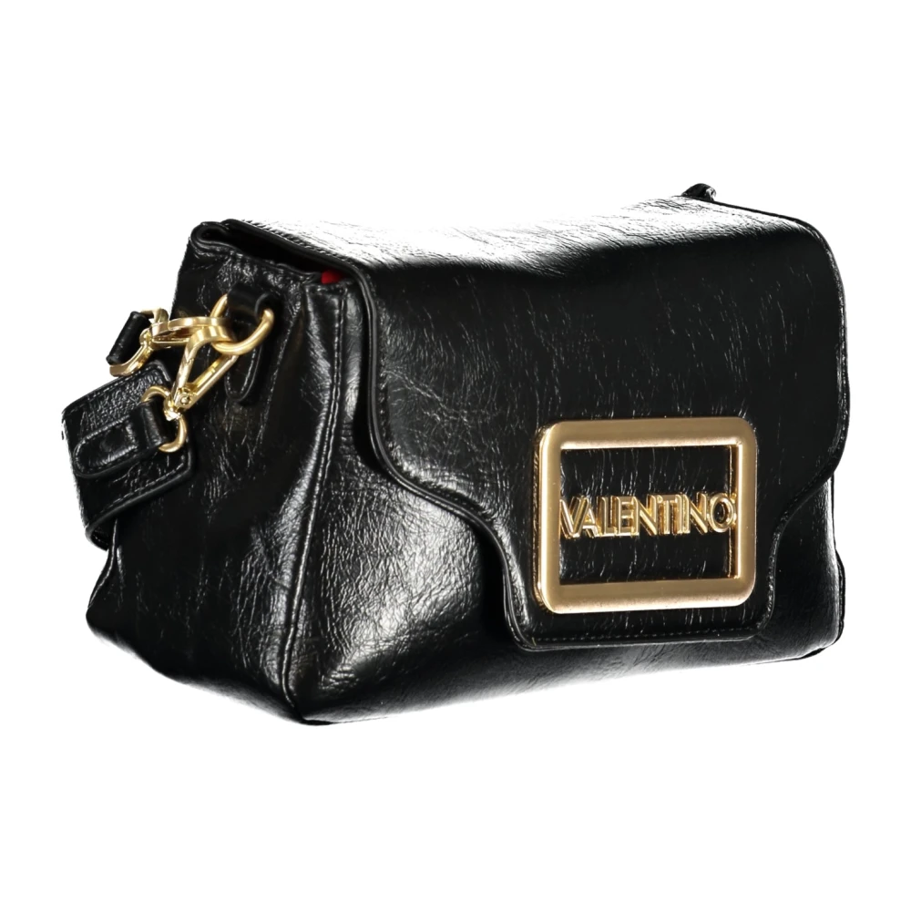 Valentino by Mario Valentino Zwarte dames tas met afneembaar handvat en verstelbare riem Black Dames