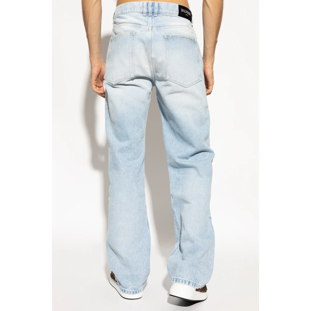 Balmain Straight-leg jeans Blue Heren