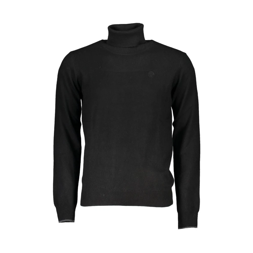 North Sails Men's Black Eco-Friendly Turtleneck Jumper - Turtlenecks - 2XL - Knitwear