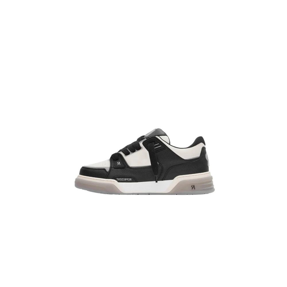 Represent Leren Sneakers met Logo Details Heren Schoenen Zwart