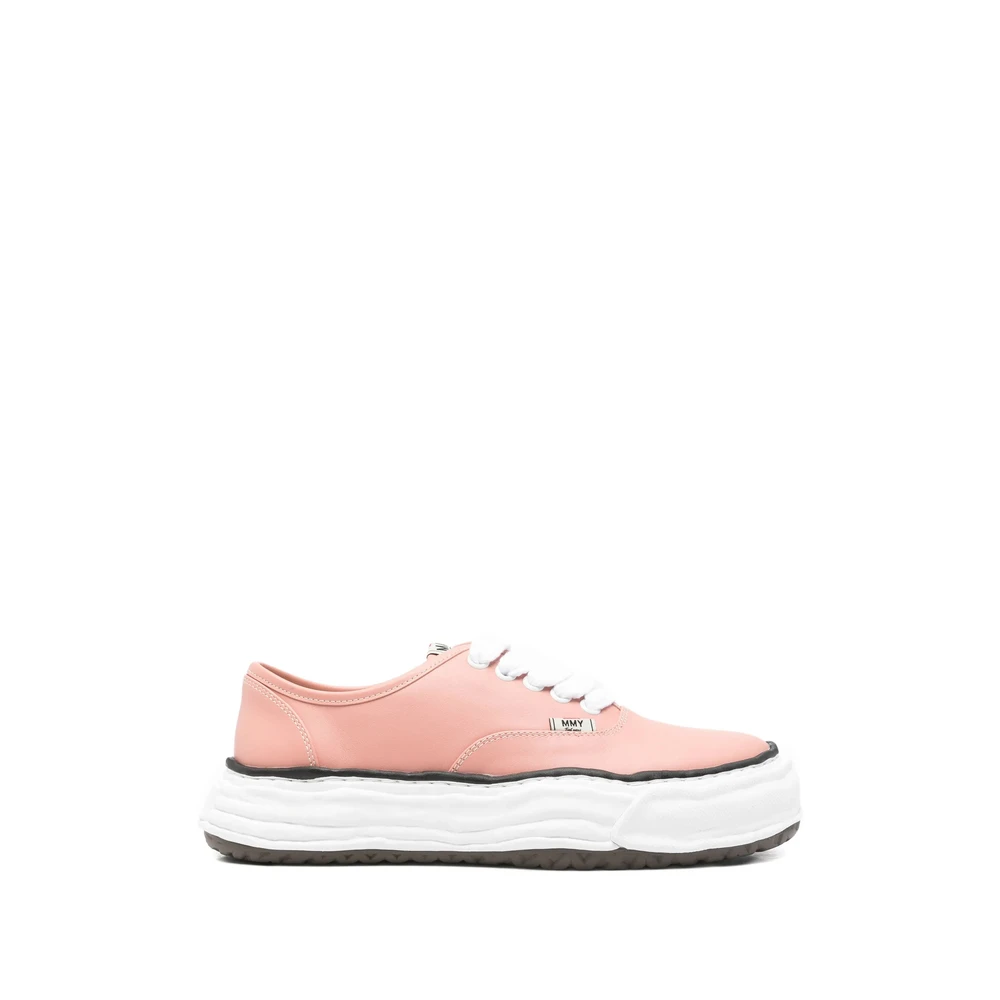 Mihara Yasuhiro Baker 26 OG Sole Leather Low-top Sneaker Heren Schoenen Roze