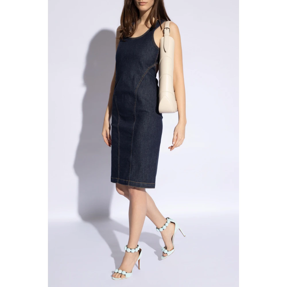 Alaïa Denim jurk Blue Dames