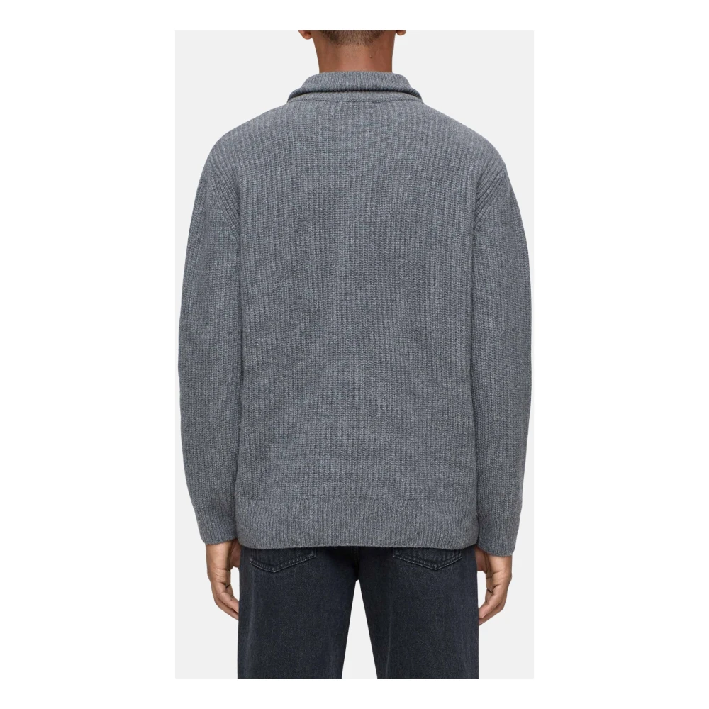 closed Halve Rits Ribtrui Gray Heren