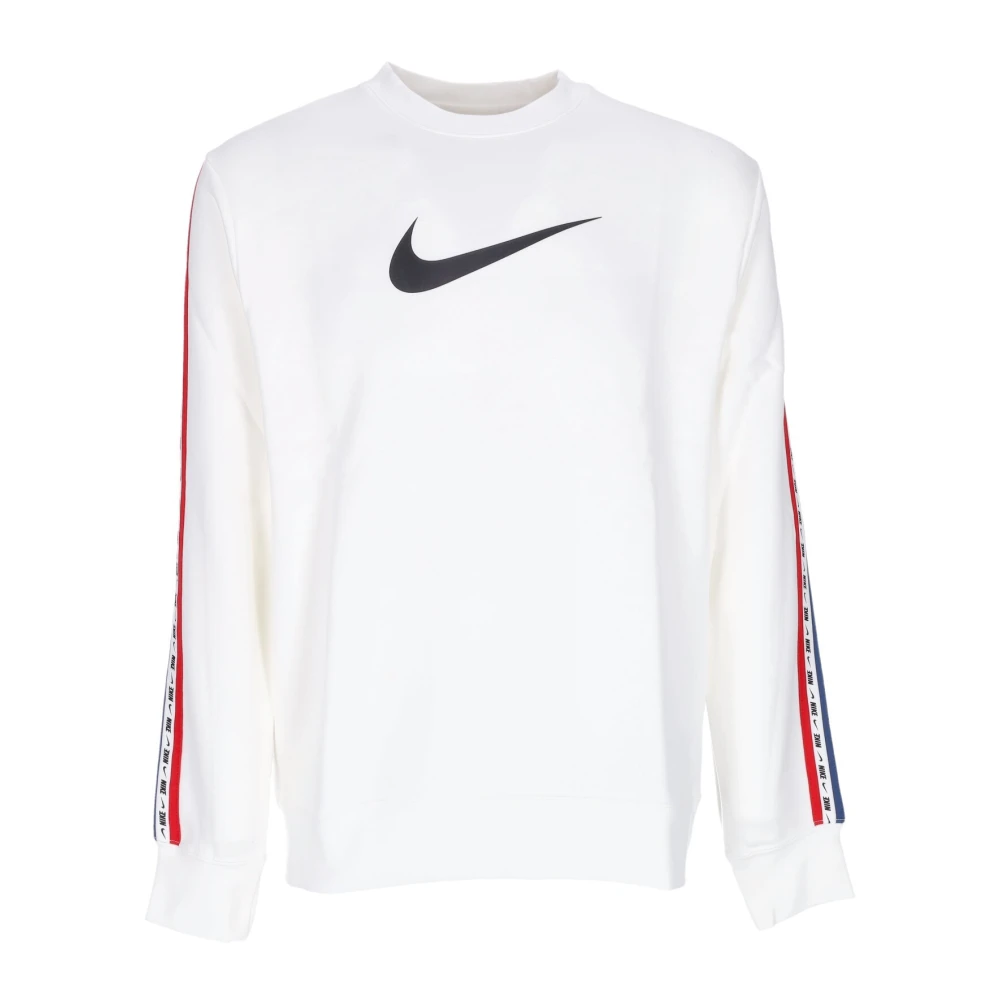Nike Fleece Crewneck Sweatshirt White Red Black White Heren