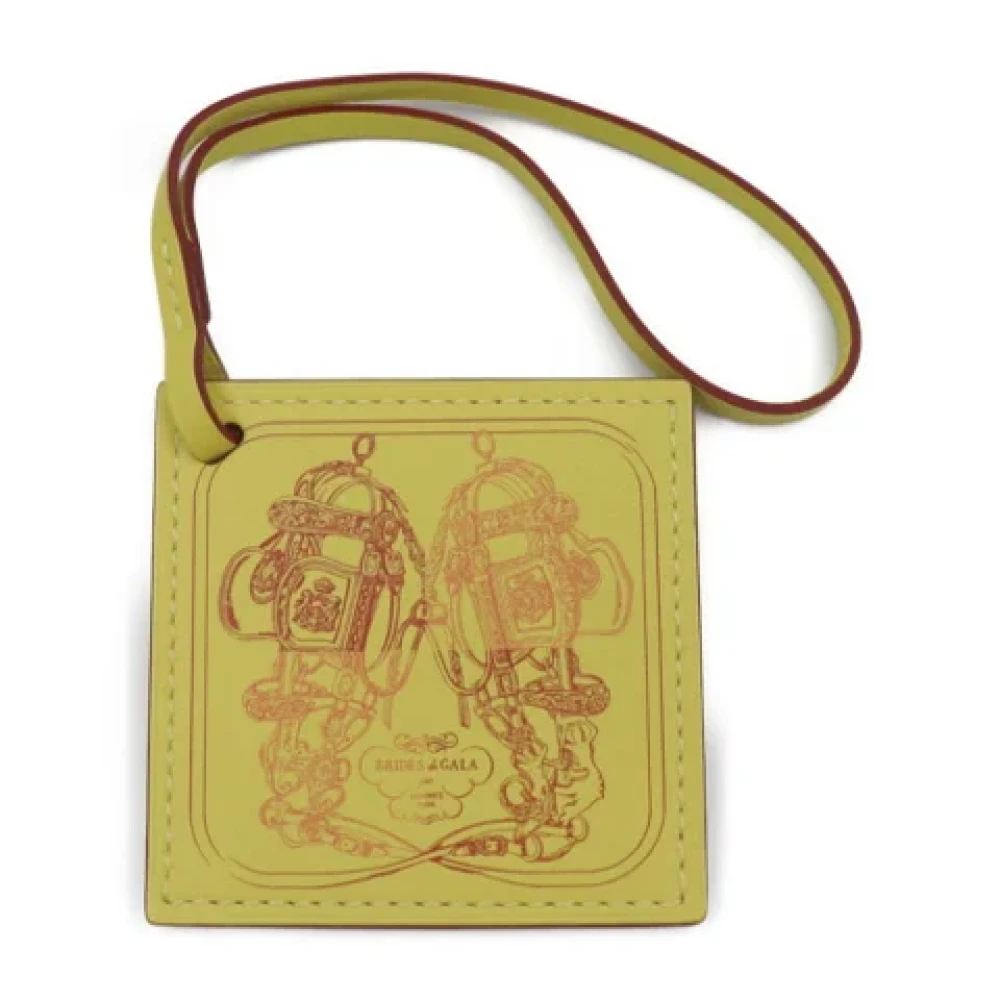 Hermès Vintage Pre-owned Fabric key-holders Yellow Dames